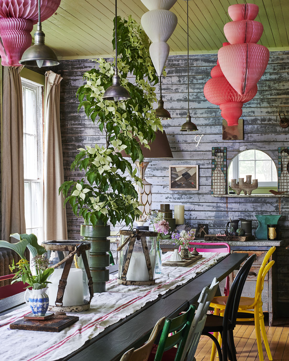 dining room table with decorations in MartinBourne Home by Alison Gootee Photography