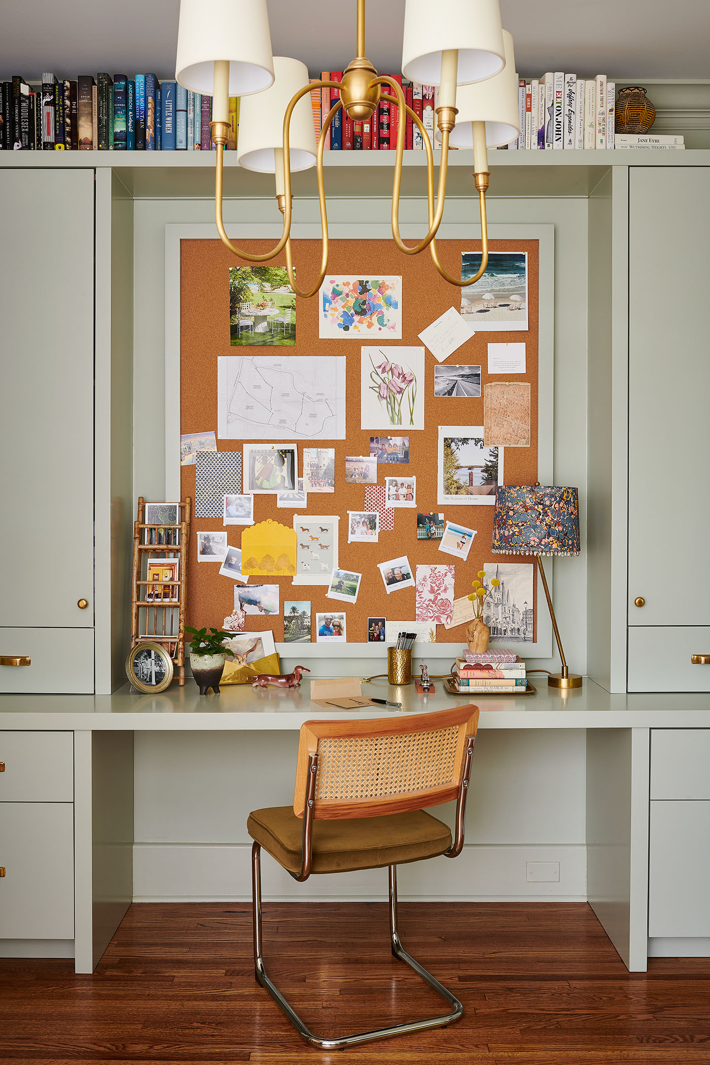 Desk at home in Southern Living Magazine in Nashville by Alison Gootee Photography