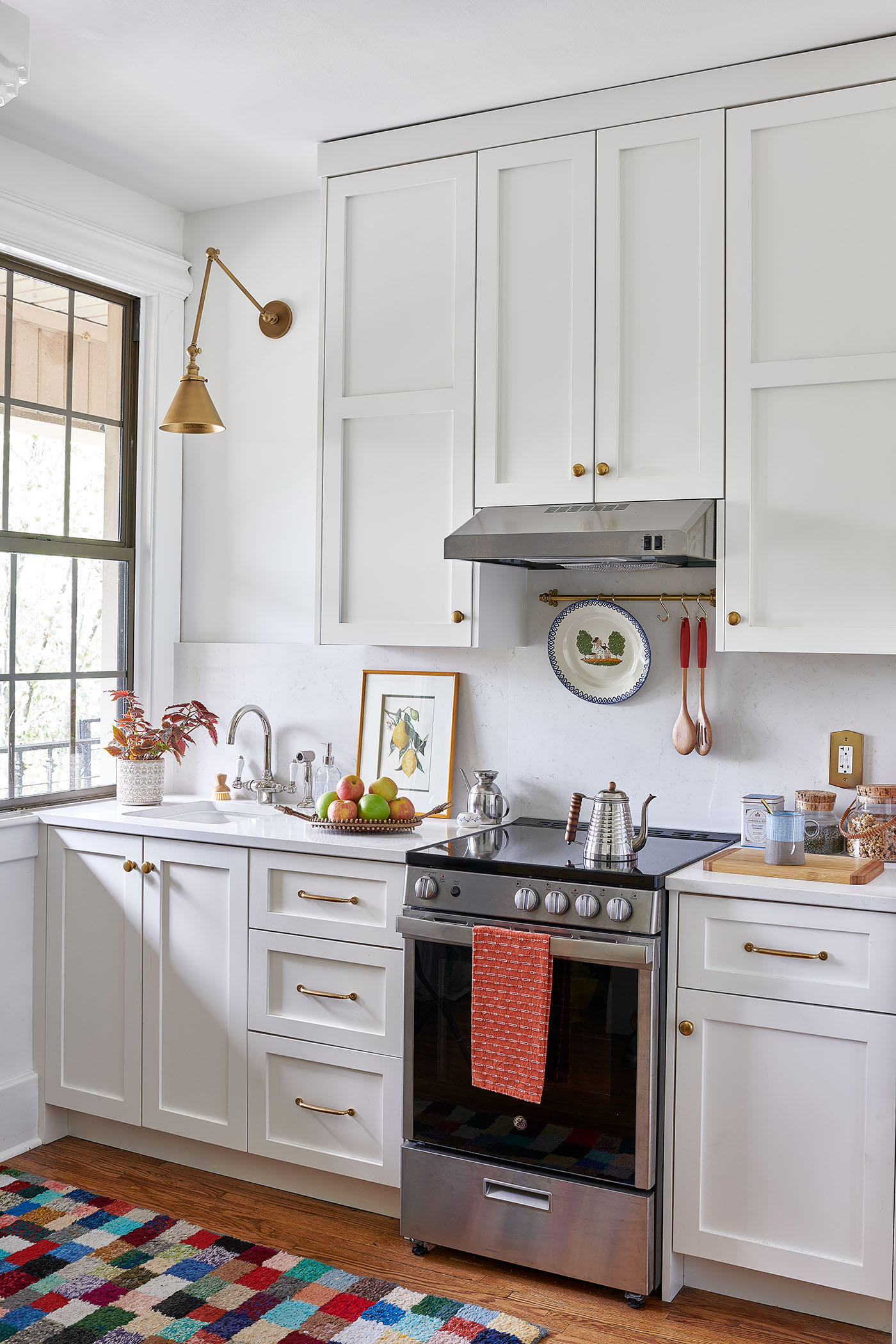 White small kitchen in Southern Living Magazine in Nashville by Alison Gootee Photography