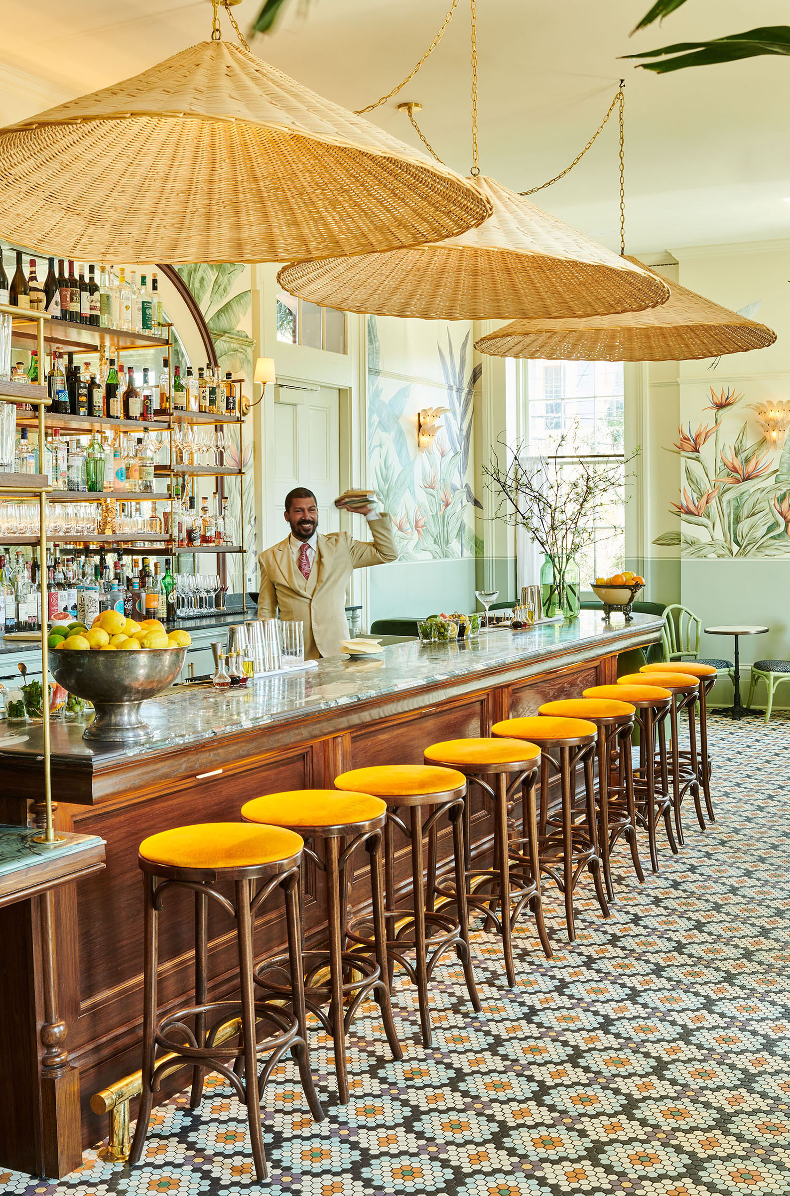 San Lorenzo Bar in the Hotel St.Vincent in New Orleans by Alison Gootee photography