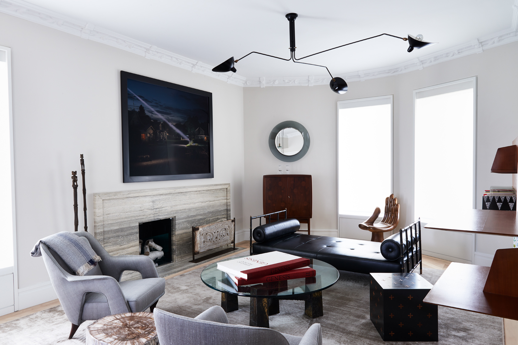 Living room with Crewson Photo by AMMOR Architecture by Alison Gootee Photography