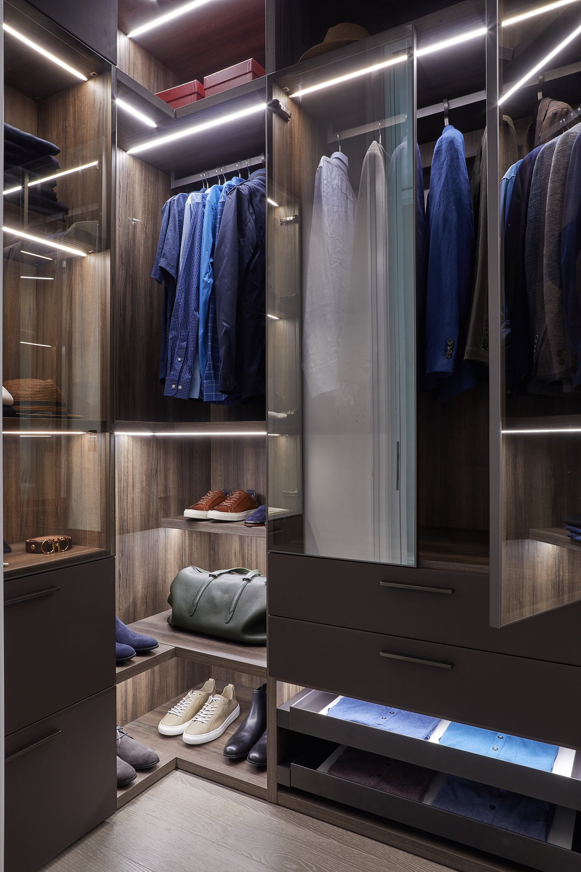 Elegant Closet for him for Elle Decor Magazine by Alison Gootee Photography
