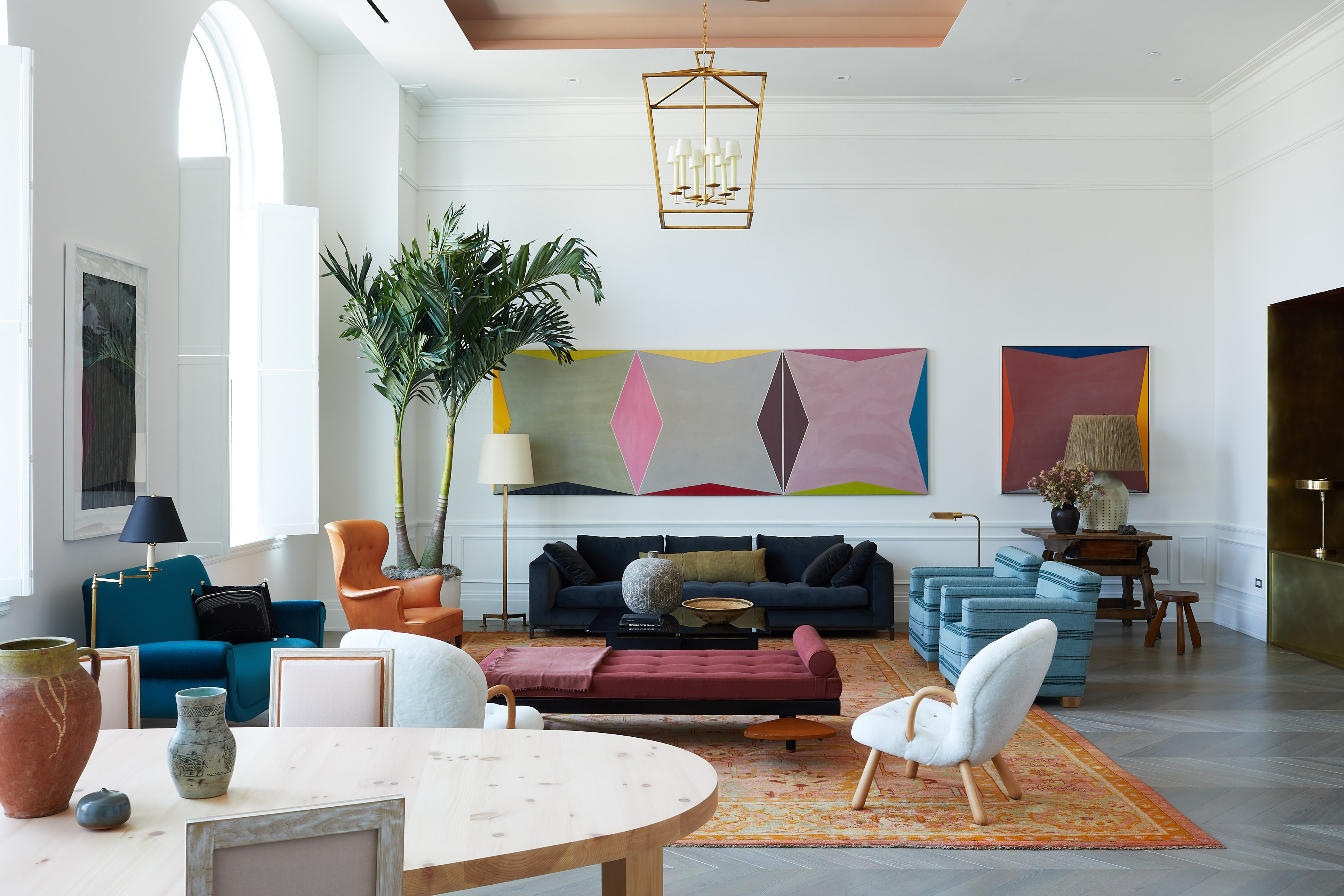 Modern living room for Elle Decor Magazine by Alison Gootee Photography 