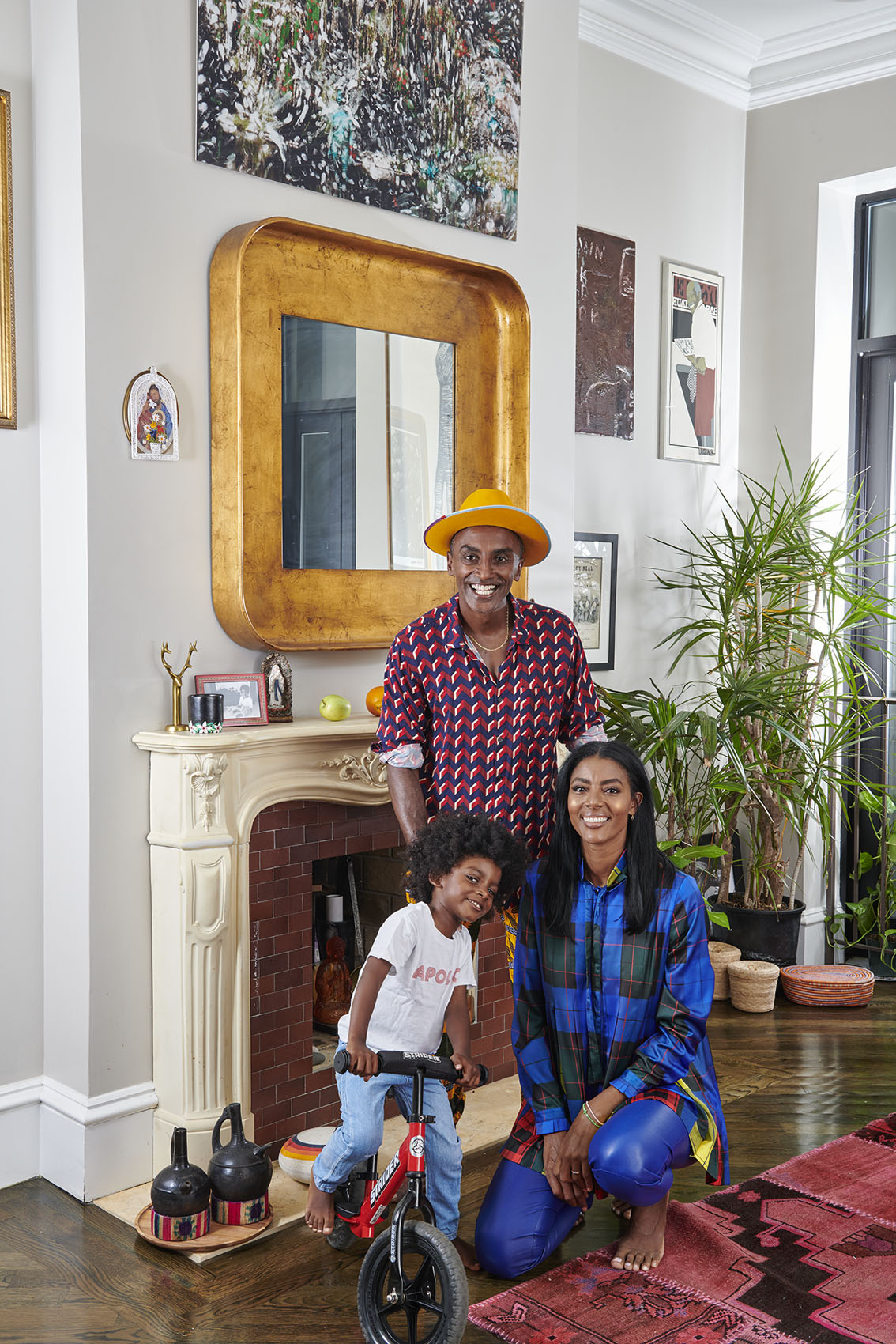 Portrait of Chef Marcus Samuellson and family for Food Network by Alison Gootee Photography