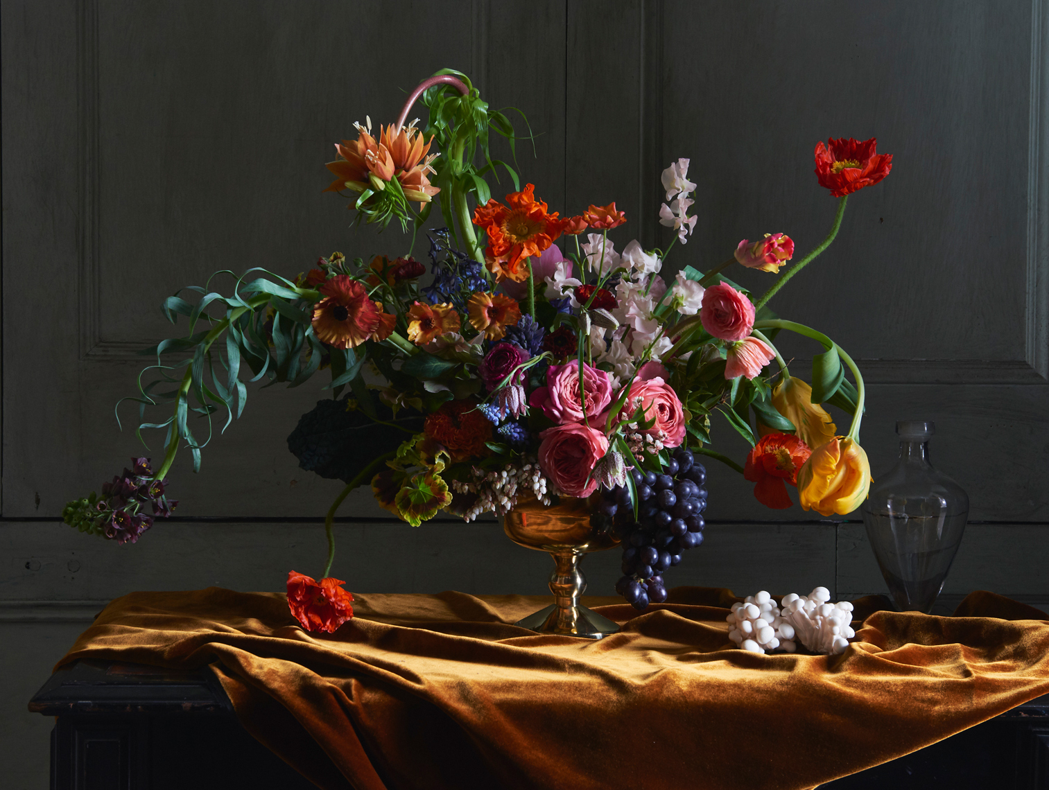 Dutch Masters horizontal floral arrangement Still-life by Alison Gootee Photography