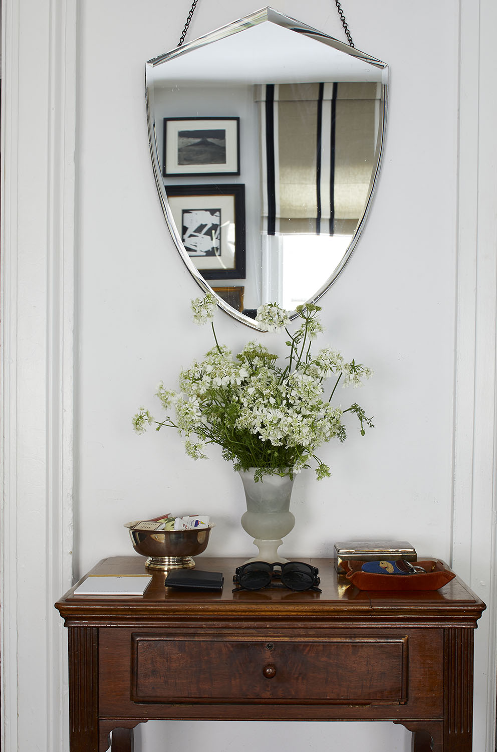 Shield mirror for House Beautiful Magazine by Alison Gootee Photography 