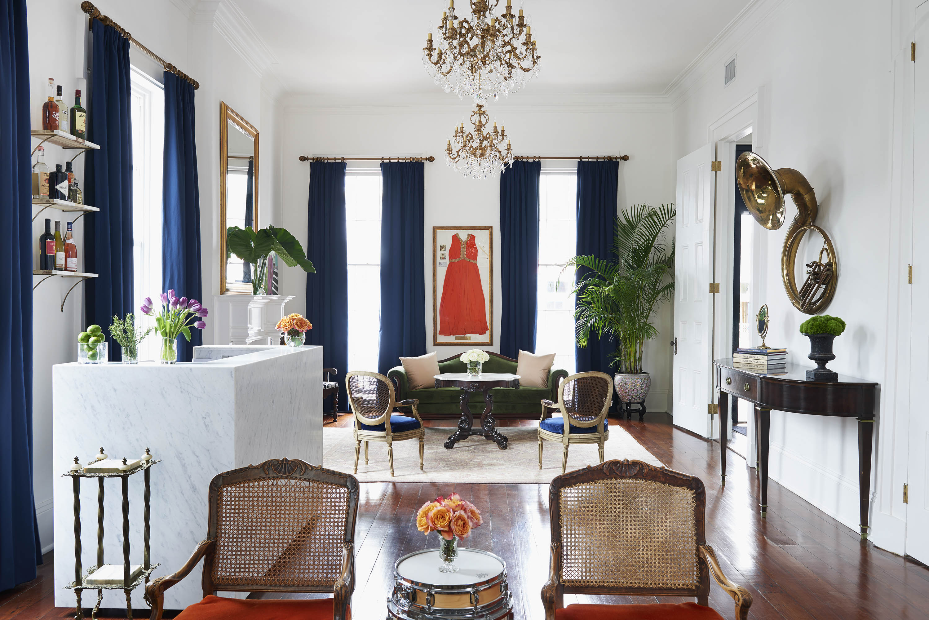 Lobby of Henry Howard Hotel in New Orleans by Alison Gootee Photography