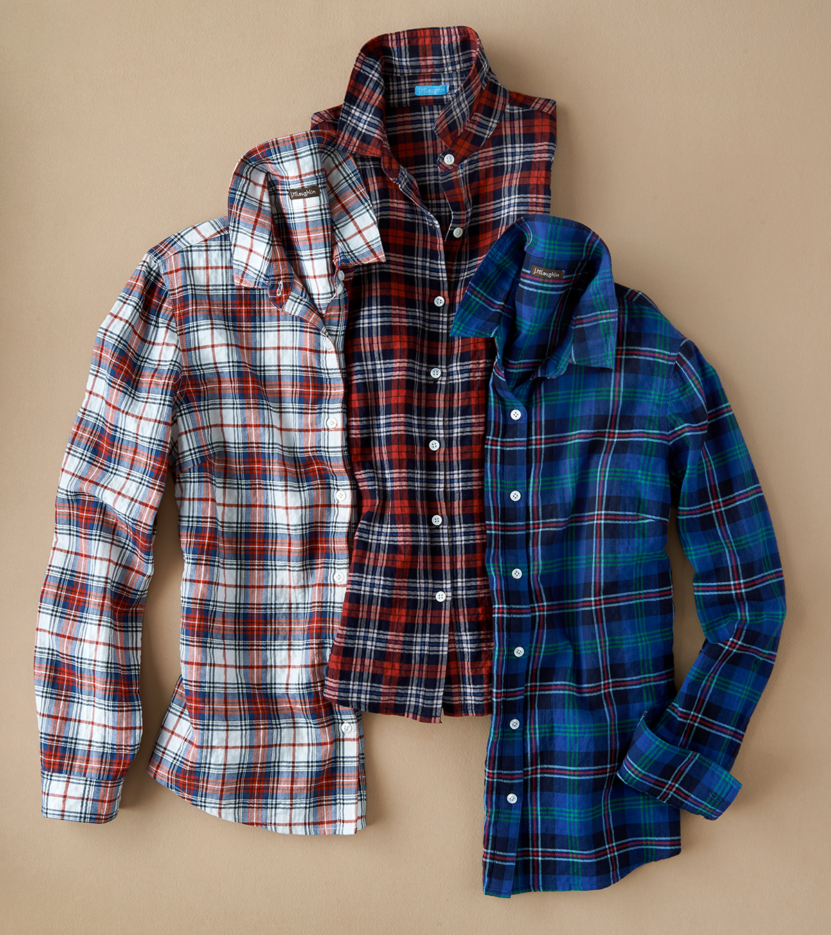 Plaid button down shirts by Alison Gootee Photography 