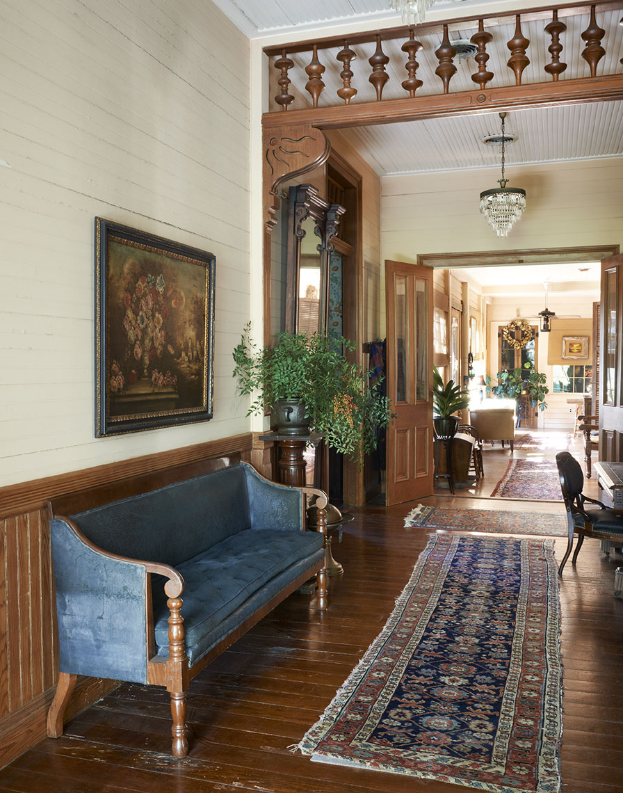 Center hall of Louisiana home by Alison Gootee Photography