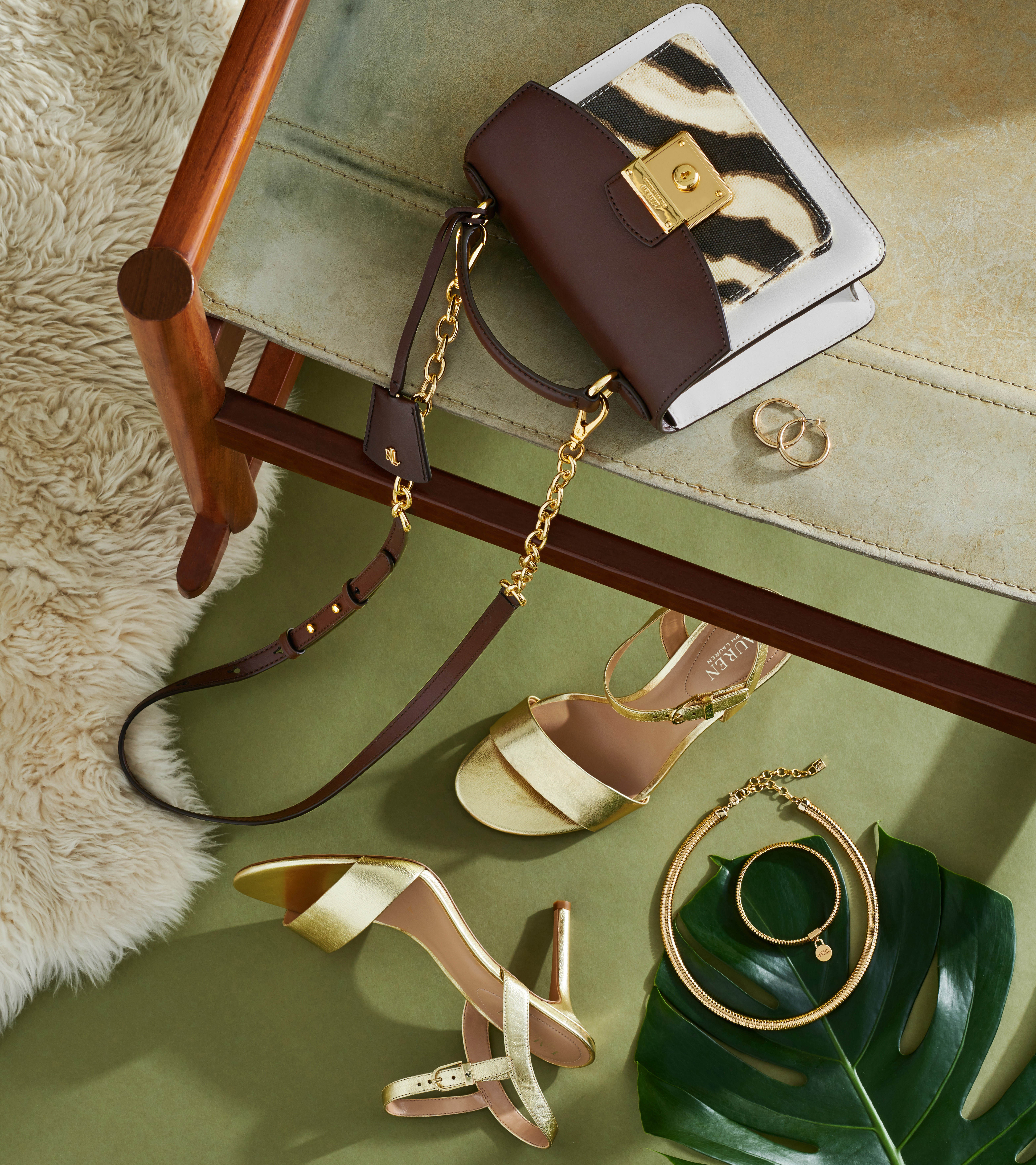 Fashion accessories on Green by Alison Gootee Photography for Instyle and Ralph Lauren