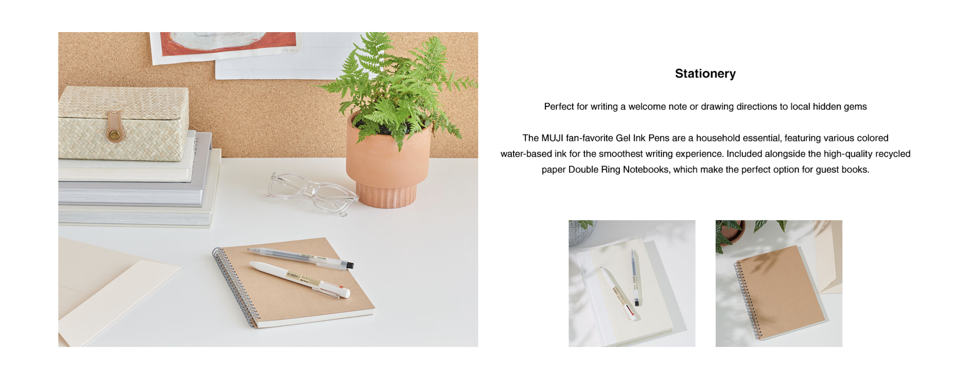 Air bnb and muji ad of sesk products by Alison Gootee Photography